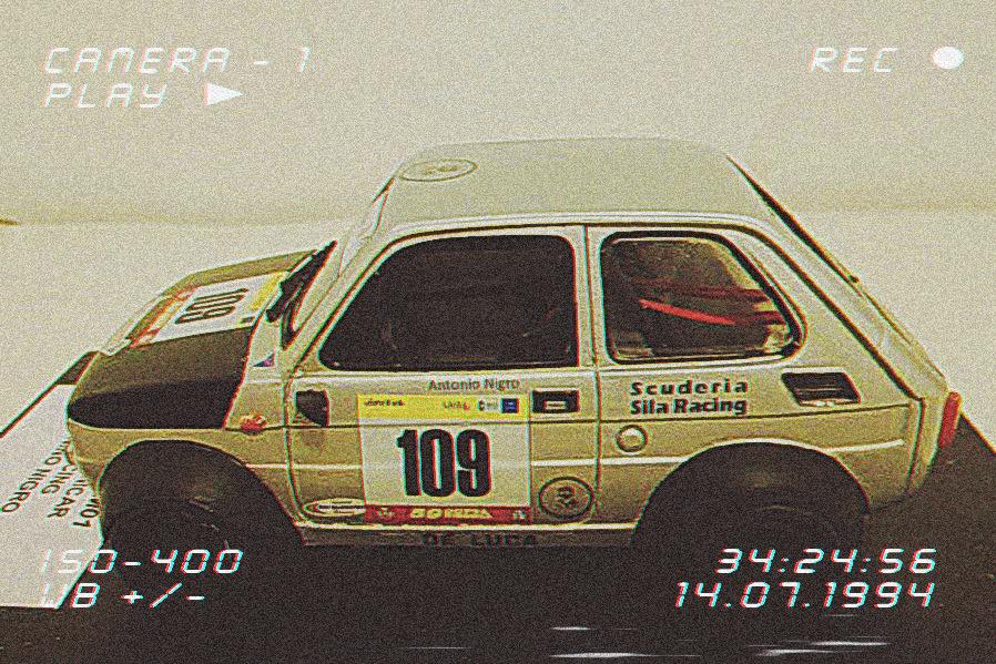 Izložen je model reli automobila s brojem 109 i oznakama Scuderia Sila Racing.